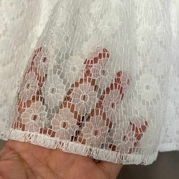 George infant baby girl dress Arctic White and pink size 12mo - Picture 3 of 13